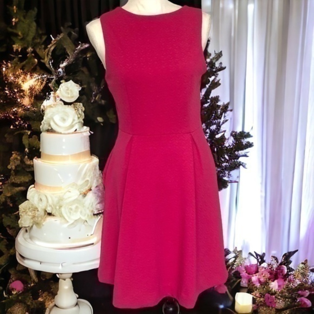 Alya Hot Pink Elegant Dress Size M